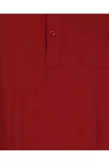 Red PLAIN Cotton KURTA 