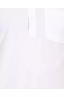 White PLAIN Cotton KURTA 