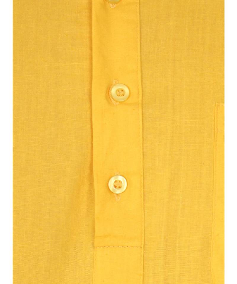 Yellow PLAIN Cotton KURTA 