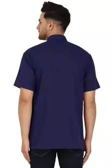 Blue PLAIN Cotton KURTA 