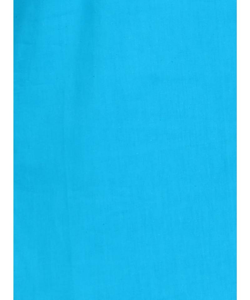 Blue PLAIN Cotton KURTA 