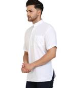 White PLAIN Cotton KURTA 