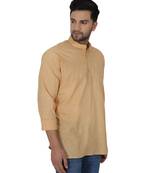 Yellow PLAIN Viscose KURTA 