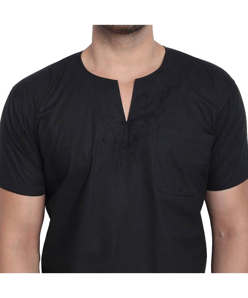 Black PLAIN Viscose men tshirts