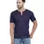 Blue PLAIN Viscose men tshirts