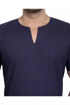 Blue PLAIN Viscose men tshirts