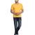 Gold PLAIN Viscose men tshirts