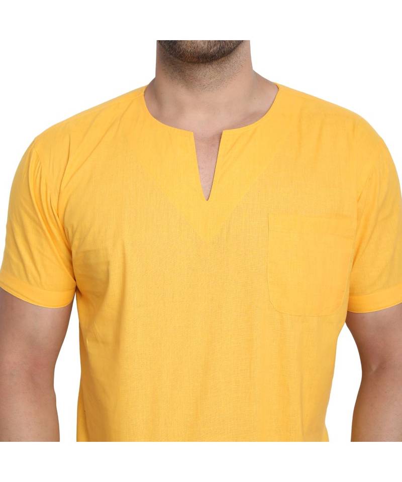 Gold PLAIN Viscose men tshirts
