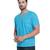 Blue PLAIN Viscose men tshirt