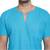 Blue PLAIN Viscose men tshirt