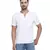 White PLAIN Viscose  men tshirt