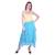 Women's Chiffon Ruffle Skirt with elastic in Sky Blue