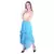 Women's Chiffon Ruffle Skirt with elastic in Sky Blue