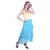 Women's Chiffon Ruffle Skirt with elastic in Sky Blue