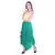 Women's Chiffon Ruffle Skirt with elastic in Dark Green
