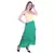 Women's Chiffon Ruffle Skirt with elastic in Dark Green