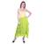 Women's Chiffon Ruffle Skirt with elastic in Light Green