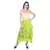 Women's Chiffon Ruffle Skirt with elastic in Light Green