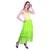 Women's Chiffon Ruffle Skirt with elastic in Light Green