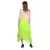 Women's Chiffon Ruffle Skirt with elastic in Light Green