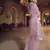 Baby-pink Thread embroidered with foil mirror organza gharara suit