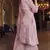 Baby-pink Thread embroidered with foil mirror organza gharara suit
