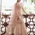 Light-peach Thread embroidered with foil mirror organza gharara suit