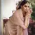 Light-peach Thread embroidered with foil mirror organza gharara suit