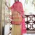 Beige Thread embroidered with foil mirror organza gharara suit