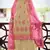 Beige Thread embroidered with foil mirror organza gharara suit