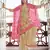 Beige Thread embroidered with foil mirror organza gharara suit