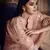 Peach Thread embroidered with foil mirror organza gharara suit