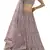 Mauve Purple Dori and Sequins embroidered net Semi Stitched bridal lehenga