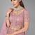 Pink embroidered net Semi Stitched Bridal Lehenga