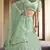 Green Dori and Sequins embroidered net Semi Stitched bridal lehenga