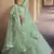Green Dori and Sequins embroidered net Semi Stitched bridal lehenga