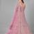 Pink embroidered net Semi Stitched Bridal Lehenga
