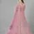 Pink embroidered net Semi Stitched bridal lehenga