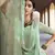 Green Dori and Sequins embroidered net Semi Stitched bridal lehenga