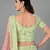 Light-green embroidered net Semi Stitched bridal lehenga