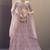 Lilac Thread ans sequins embroidered net Semi Stitched bridal lehenga