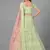 Light-green embroidered net Semi Stitched bridal lehenga