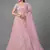 Pink embroidered net Semi Stitched bridal lehenga