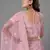 Pink embroidered net Semi Stitched bridal lehenga