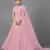 Pink embroidered net Semi Stitched bridal lehenga
