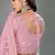 Pink embroidered net Semi Stitched bridal lehenga