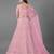 Pink embroidered net Semi Stitched bridal lehenga