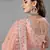 Peach embroidered net Semi Stitched bridal lehenga