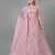 Pink embroidered net Semi Stitched bridal lehenga
