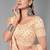 Peach embroidered net Semi Stitched bridal lehenga